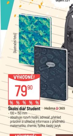 Školní diář Student Helma 365