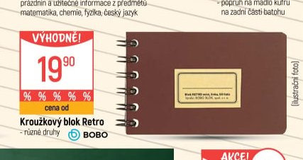 Kroužkový blok Retro BOBO