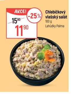Chlebíčkový vlašský salát