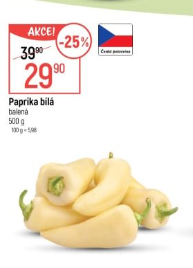 Paprika bílá