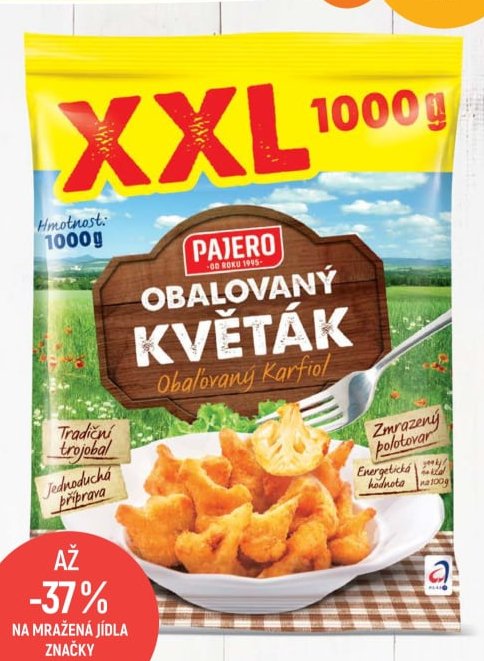 Pajero Obalovaný květák 1000g