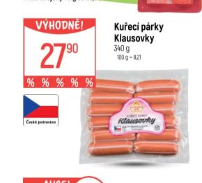Kuřecí párky Klausovky 340 g