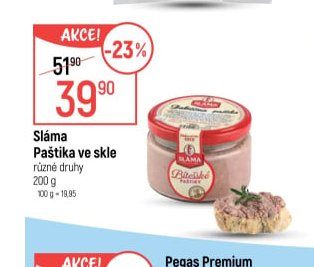 Sláma Paštika ve skle různé druhy 200 g