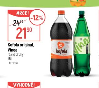 Kofola original, Vinea