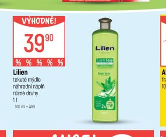 Lilien tekuté mýdlo náhradní náplň