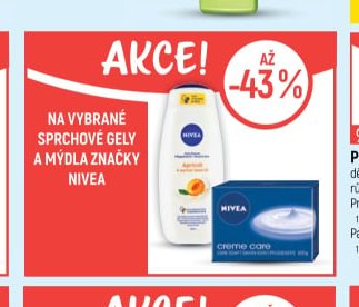 Nivea na vybrané sprchové gely a mýdla