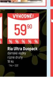 Ria Ultra Duopack dámské vložky