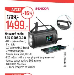 Nouzové rádio SENCOR SRD 1090SCLD