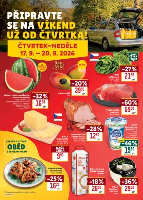 aktuální leták BILLA 16.9.2026-22.9.2026