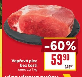 Vepřová plec bez kosti