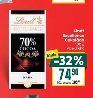 Lindt Excellence Čokoláda
