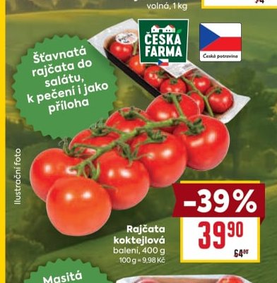 Rajčata koktejlová, 400 g