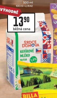 Srdce domova Kefirové mléko natur 500 ml