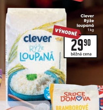Clever Rýže loupaná 1 kg
