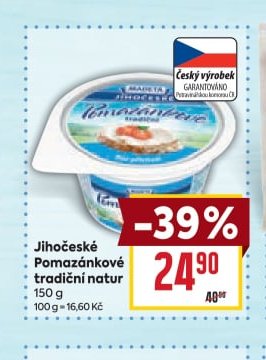 Jihočeské pomazánkové tradiční natur