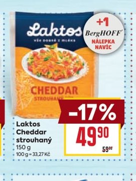 Laktos Cheddar strouhaný