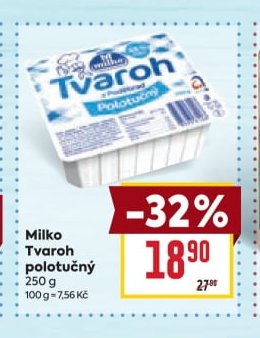 Milko Tvaroh polotučný