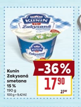 Kunín Zakysaná smetana