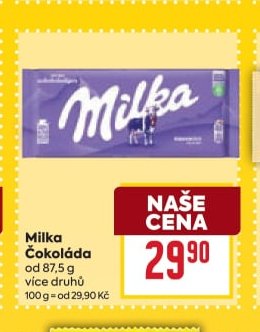 Milka Čokoláda od 87,5 g