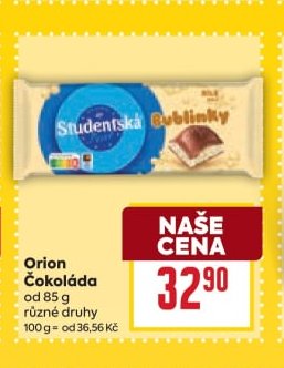 Orion Čokoláda od 85 g