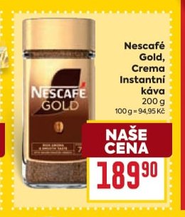 Nescafé Gold, Crema Instantní káva