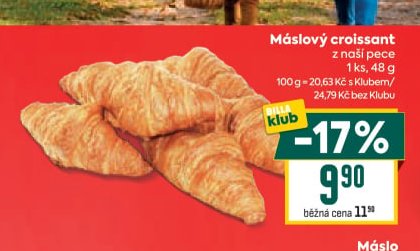 Máslový croissant