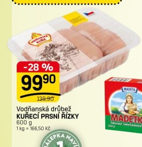 VODŇANSKÁ DRŮBEŽ KUŘECÍ PRSNÍ ŘÍZKY