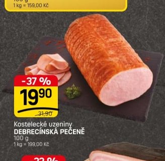 Kostelecké uzeniny DEBRECÍNSKÁ PEČENĚ