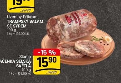 Sláma TLAČENKA SELSKÁ SVĚTLÁ