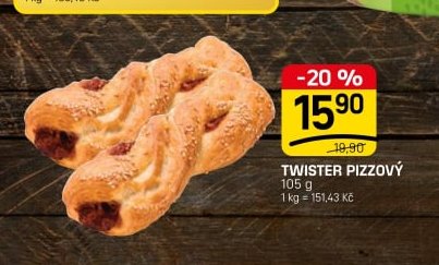 Twister pizzový