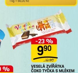 Veselá zvířátka čoko tyčka