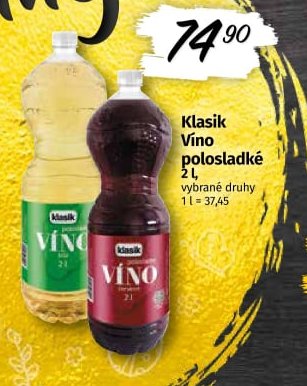Klasik Víno polosladké