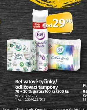 Bel vatové tyčinky/odličovací tampóny