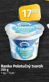 Ranko Polotučný tvaroh