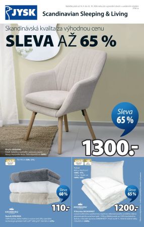 aktuální leták Jysk 16.9.2026-25.10.2026