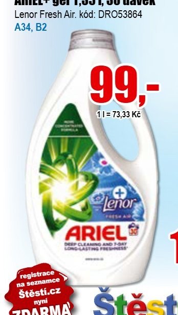 ARIEL+ gel 1,35 l