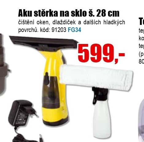 Aku stěrka na sklo š. 28 cm
