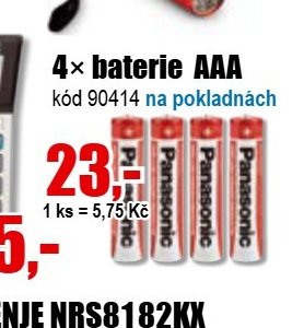 4x baterie AAA