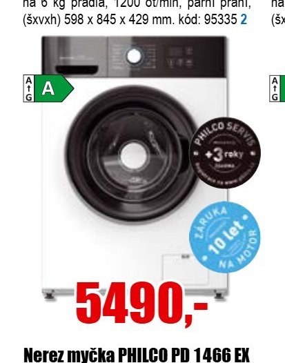 Pračka PHILCO PLDSI 126 A15 B