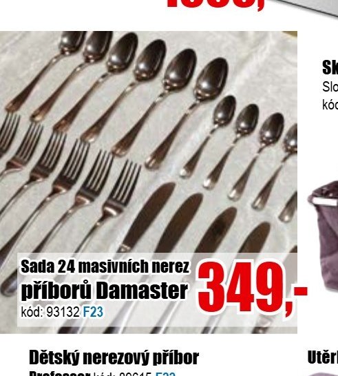 Sada 24 masivních nerez příborů Damaster