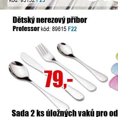 Dětský nerezový příbor Professor
