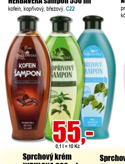 HERBAVERA šampon 550 ml