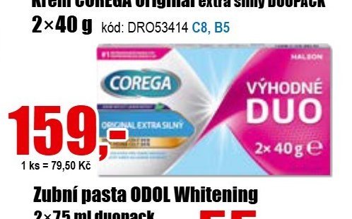 Krém COREGA Original extra silný DUOPACK