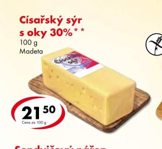 Císařský sýr s oky 30%
