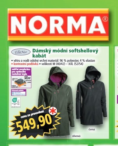 Dámský módní softshellový kabát