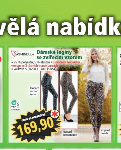 Dámské legíny se zvířecím vzorem