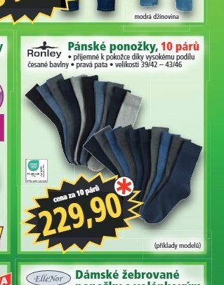 Pánské ponožky, 10 párů