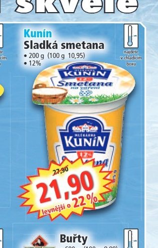 Kunín Sladká smetana