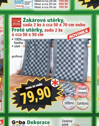 Žárové utěrky, sada 2 ks