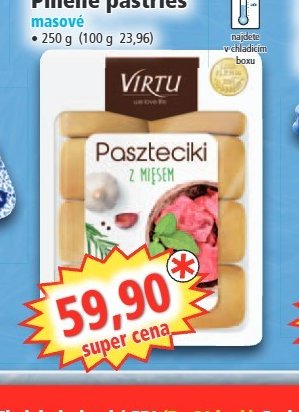 Plněné pastries masové
